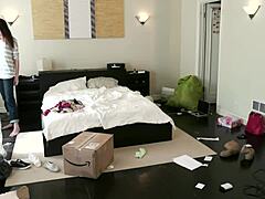 Brunette Pounces on Lesbian Blonde for Rough Ass Eating and Deep Anal Fingering