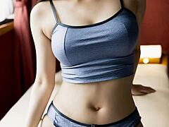 the story goes that these cute asian girls get blindfolded for a lingerie massage session with old guys pulling panties aside