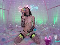 College Girl's Pantyhose Feet And Tight Pussy Feel Rough Penetration