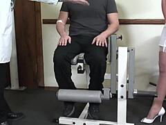 Busty blonde nurse gets her juicy ass drilled by the hung doctor until he cums