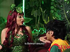 yo, sexmex has poison ivy perverting robin with nicole zurich in this sexy latina blowjob scene