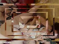 olivia del rio and mary rider tease then ride in wild interracial gangbang banging with black cocks