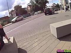 Blonde Amateur Girl Cheats on Boyfriend in Mall