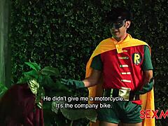 yo, sexmex has poison ivy perverting robin with nicole zurich in this sexy latina blowjob scene