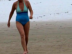 on the beach, the hairy latina milf wife enjoyed intense fucking with her best friend's son and his big cock.