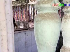 caught my landlord in an open place fucking their church member with deepthroat and creampie