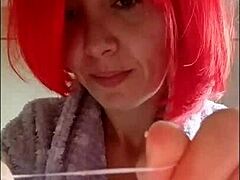 brushing your teeth is important and chantal loves filling her mouth with toothpaste