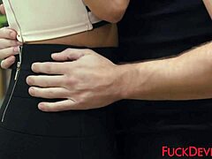 fuckdevils com asian cumslut enjoys hard pounding after deepthroating well-hung man's big cock with squirting