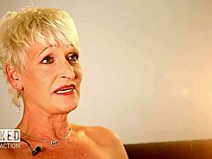 Emotional interview with another blonde female contestant from german naked attraction competition