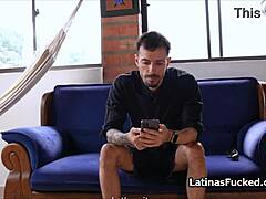 Fucking sexy latina with deepthroat gagging and hardcore fingering before fixing her scooter.