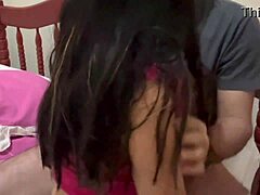 Hot Wife With Beautiful Body Shaking Ass On Dick In Anal Assfucking Brazilian Brunette Kissing See Through Skinny Workout!