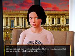 Redhead teen explores relationships in the game my new family episode 425