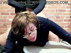 she cant talk and fuck at the same time in amateur interracial quickie with moaning orgasm