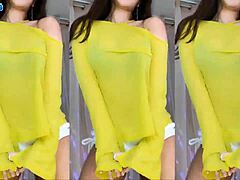 Intriguing korean girl dances with cute moves and big energy