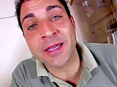 oh wow busty brunette gets bent over the desk for homemade anal fucking with big tits