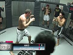 Ann marie rios wins prize sex with bent over doggystyle fucking and missionary pussy lick. she gets cum in mouth after blowjob and muff diving quickie.