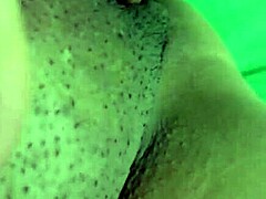 Hey, check out this mature shaved pussy solo session at home