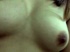 Filipina girlfriend shows off her lovely natural tits