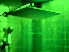 this stunning brunette model decided to take a relaxing shower