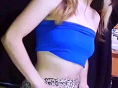 bonneyuwu, the petite 18-year-old, masturbates in miniskirt and bunny ears