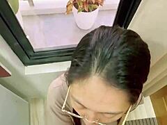 Cheating with my sister-in-law by sucking her deepthroat style.