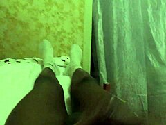 Black Handjob Session with Intense Masturbation on Cock