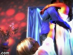 Busted teen with big tits gets caught in hardcore oral action 😏