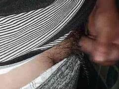 Pinoy Handjob On Hairy Cock Ends In Creampie