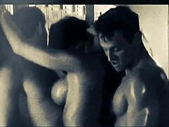 Glitched Monica Farros steamy foursome with big tits group softcore clothes ripped and lots of flashy effects warning