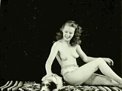 Vintage Taboo Scene Shows Hairy Pussy And Bent Over Doggystyle In Outdoor Antique Setting