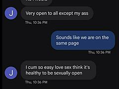 Пара оставляет дверь нараспашку для незнакомца из сети в групповуху