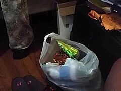 Specific Stepmom Flashes and Stares at Big Black Cock from Fat Milf