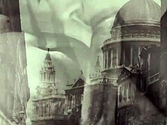 Vintage DARK LANTERN London INTERRACIAL TABOO with huge black cock in hairy pussy!