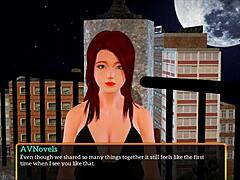 New family game with redhead riding