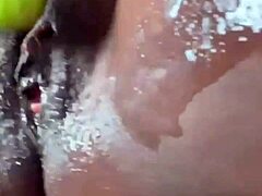 teen makes her pussy drip with creampie action