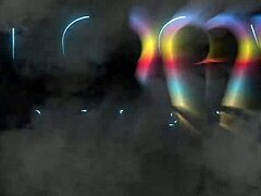 Tiny Colombian teen Lore experiences first double anal penetration with three huge cocks gaping asshole riding missionary