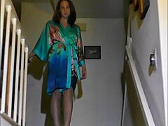 why not watch luna lains cute redhead milf striptease with exotic dancing and pantyhose play?