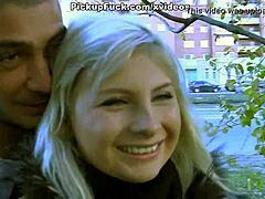 Teen threesome sex on the balcony