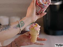 Brunette Vanessa Sky In Lingerie Takes Huge Cock Deep In Ass With Blowjob Doggystyle Cowgirl Riding And Facial Cumshot