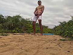 Subtle African Vibes Hint at Beach Handjob and Cumshot in Suggestive Outdoor Setting with Intriguing Twists