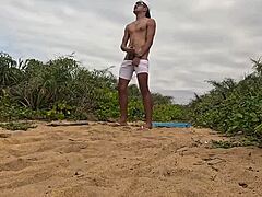 Subtle African Vibes Hint at Beach Handjob and Cumshot in Suggestive Outdoor Setting with Intriguing Twists