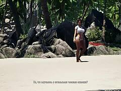 In the 3D hentai game, Lara Croft got caught masturbating in her cabin right as a massive storm hit with monster gangbang action.