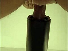 oh man, getting milked with that remote sextoy from pov down under... huge cumshot solo action homemade style