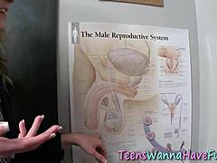 Teen party turns into group oral uniform fun reality style