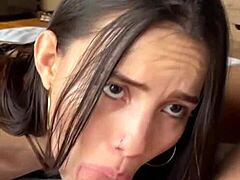 Petite Latina Model Suggests Backstage Anal in Lingerie with Monster Cock