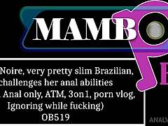 Khali noire pretty slim brazilian tests anal skills in game 😈.