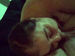 Surprising hot blowjob from fat slut