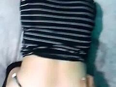 Pov Doggystyle Action With Emo Latina Milf Bent Over On Big Bed During Webcam Session