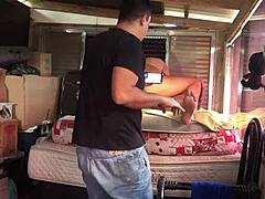 Wanna peek behind the scenes with that cuckold filming? 📹