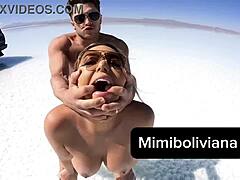 Creampie in the World's Biggest Salt Desert Outdoors